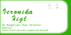 veronika higl business card